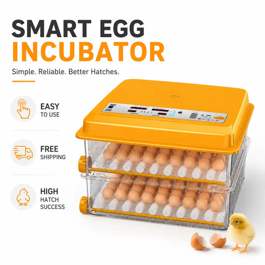Intelligent Digital Egg Incubator 120 for 2026 with Automatic Turning and Humidity Control - Professional Poultry Hatcher for Chicken, Duck, Goose, and Quail Eggs