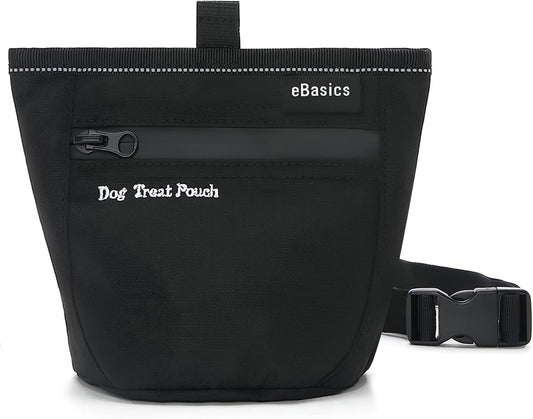 Professional Dog Training Treat Pouch with Magnetic Closure and Waist Clip, Hands-Free Design, One-Hand Access, Open Top, 3-Cup Capacity for Obedience Training, Running, and Walking