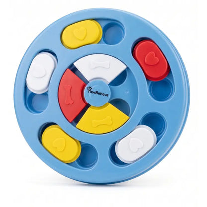 Interactive Dog Puzzle Toy and Slow Feeder Bowl - Level 1 Treat Dispenser for Mental Enrichment, Healthy Digestion, and Engaging Mealtime Activities