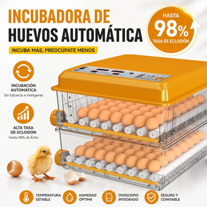 Intelligent Digital Egg Incubator 120 for 2026 with Automatic Turning and Humidity Control - Professional Poultry Hatcher for Chicken, Duck, Goose, and Quail Eggs