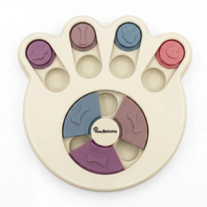 Interactive Dog Puzzle Toy and Slow Feeder Bowl - Level 1 Treat Dispenser for Mental Enrichment, Healthy Digestion, and Engaging Mealtime Activities