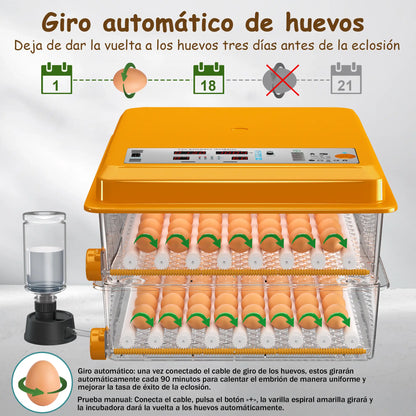 Intelligent Digital Egg Incubator 120 for 2026 with Automatic Turning and Humidity Control - Professional Poultry Hatcher for Chicken, Duck, Goose, and Quail Eggs