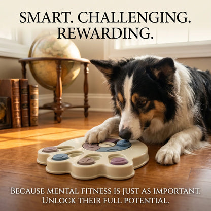 Interactive Dog Puzzle Toy and Slow Feeder Bowl - Level 1 Treat Dispenser for Mental Enrichment, Healthy Digestion, and Engaging Mealtime Activities